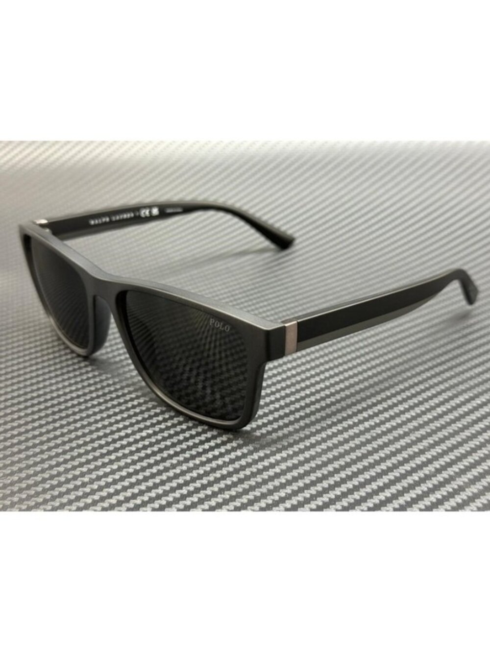 New Polo Ralph Lauren Men Matte Black Sunglasses 56-17-145